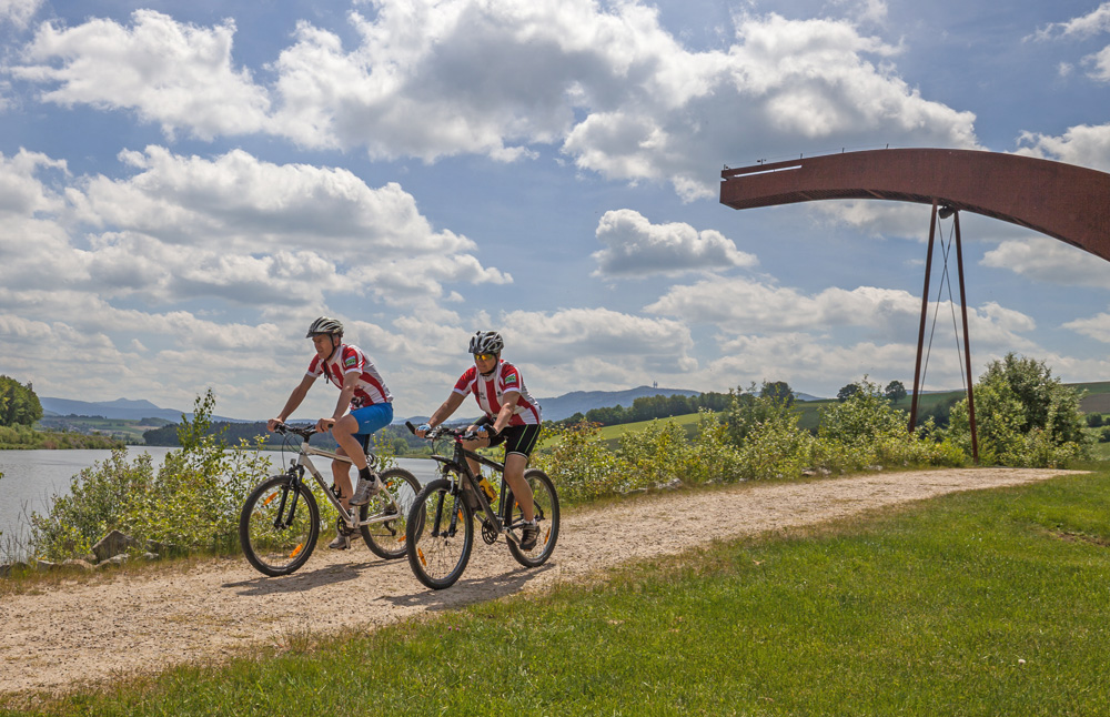 Radfahren am Drachensee